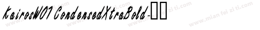 KairosW01 CondensedXtraBold字体转换